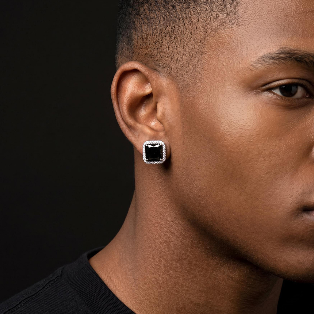 Radiant Cut Stud Earrings