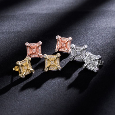 Dragon Claw Square Earring