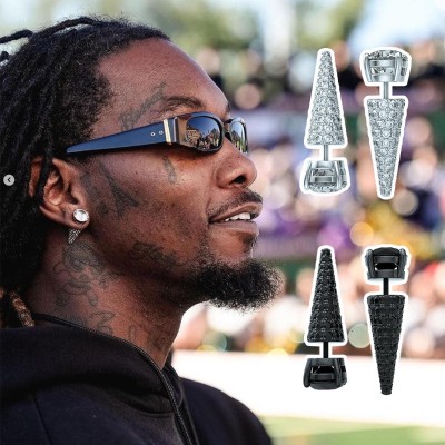 Iced Spike Stud Earrings