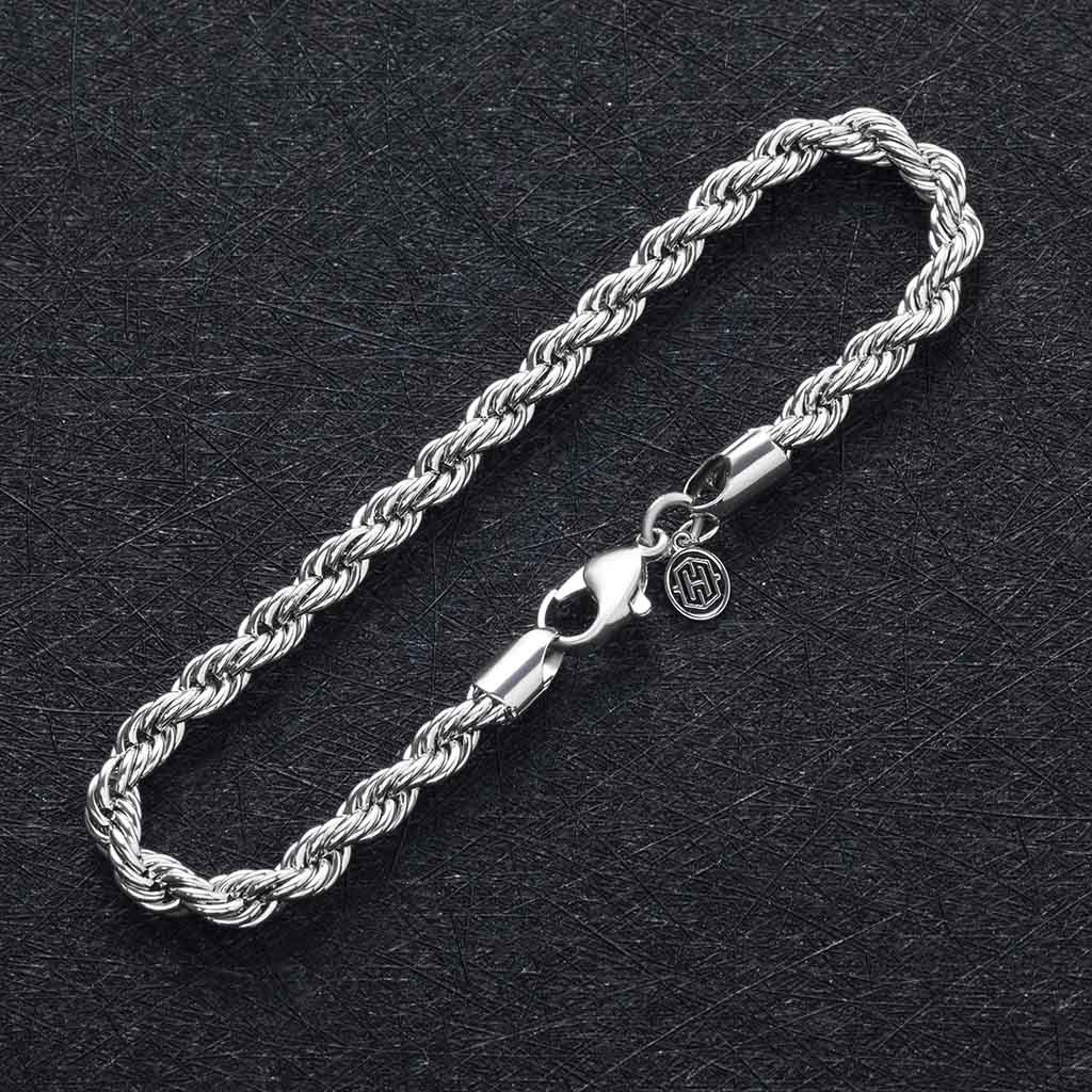 5mm Stainless Steel Rope Bracelet