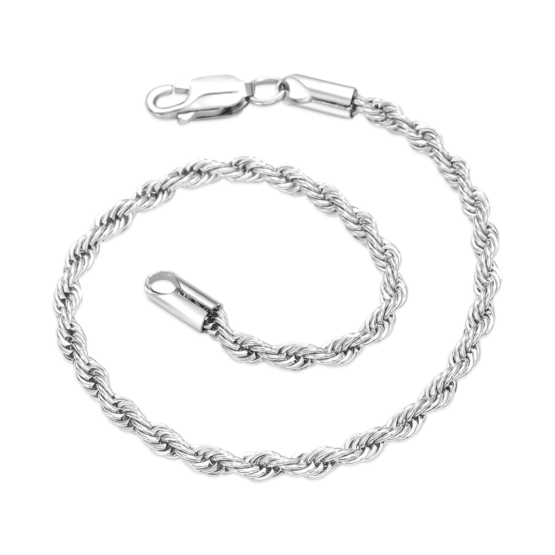 Pori Jewelers Solid 925 Sterling Silver 3mm Snake Chain Bracelet – 7.5 Inch Made In Italy