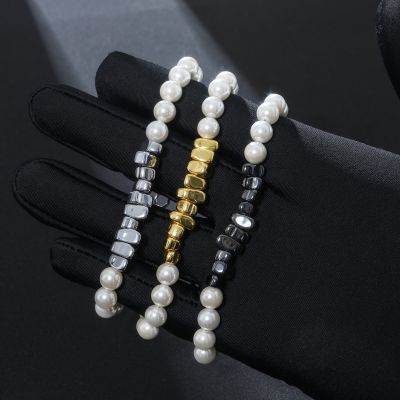 Black Gallstone Pearl Bracelet