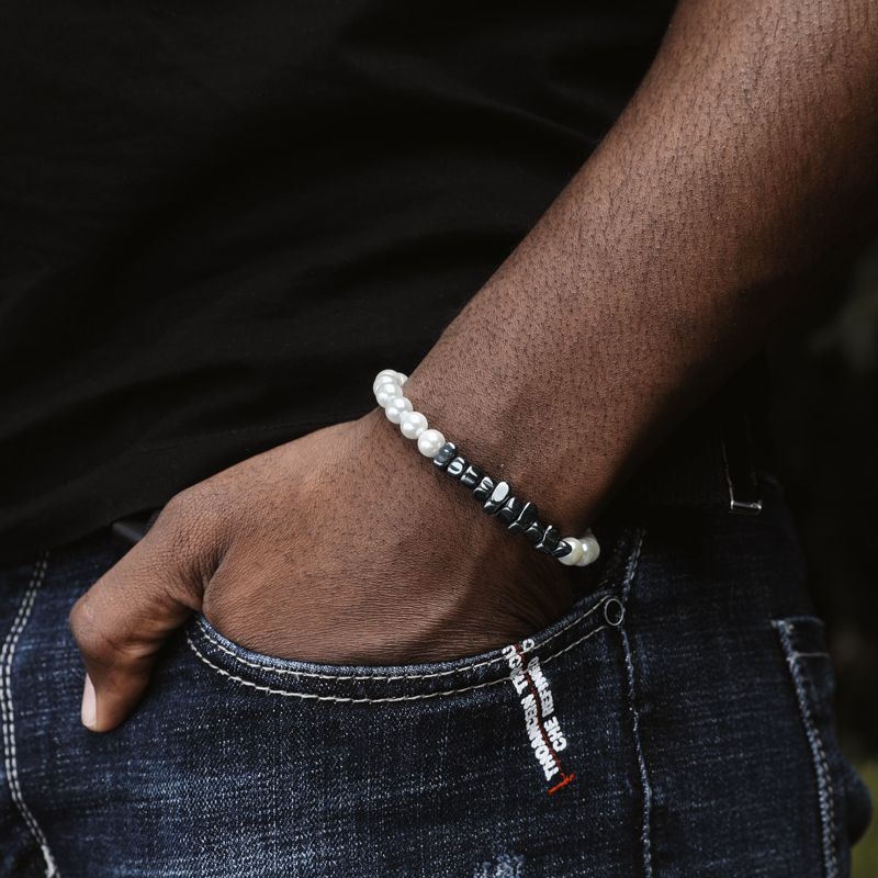 Black Gallstone Pearl Bracelet