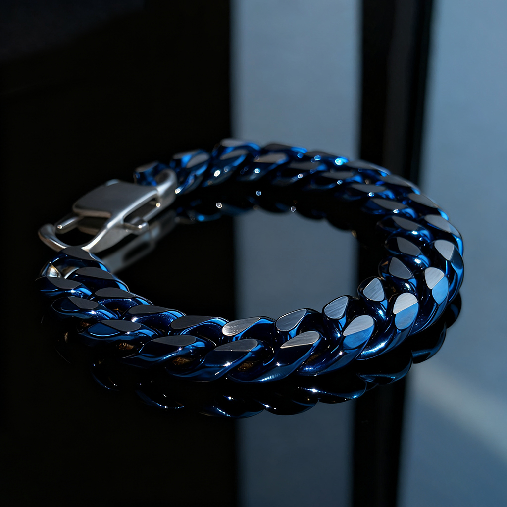 14mm Diamond Cut Two-tone Cuban Bracelet-in Rainbow/Gold/Black Gold 14mm Diamond Cut Two-tone Cuban Bracelet-in Rainbow/Gold/Black Gold