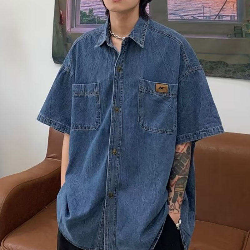 Short Sleeve Workwear Denim Shirt Short Sleeve Workwear Denim Shirt