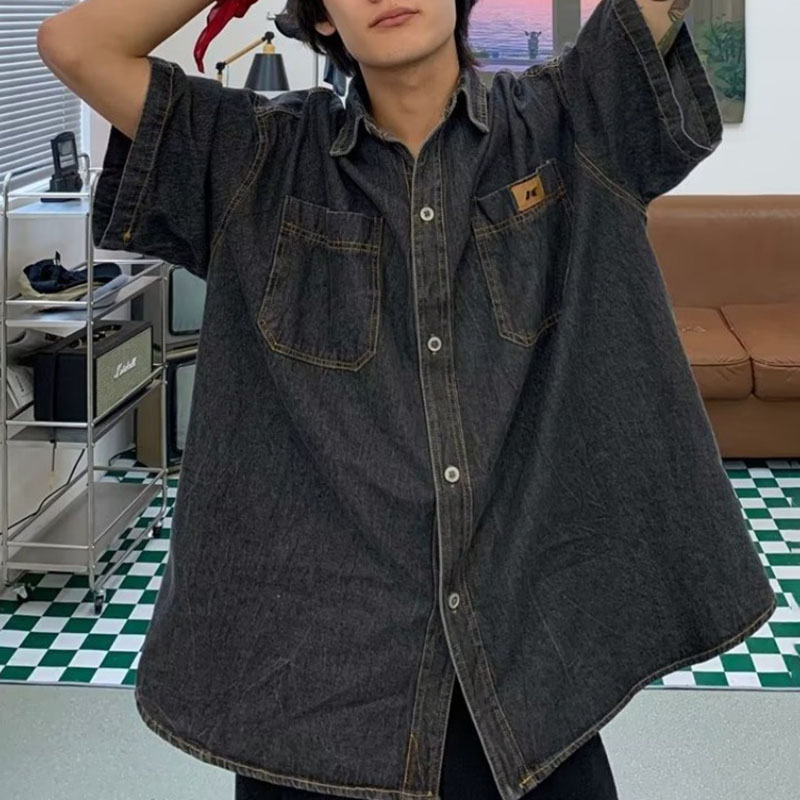 Short Sleeve Workwear Denim Shirt Short Sleeve Workwear Denim Shirt