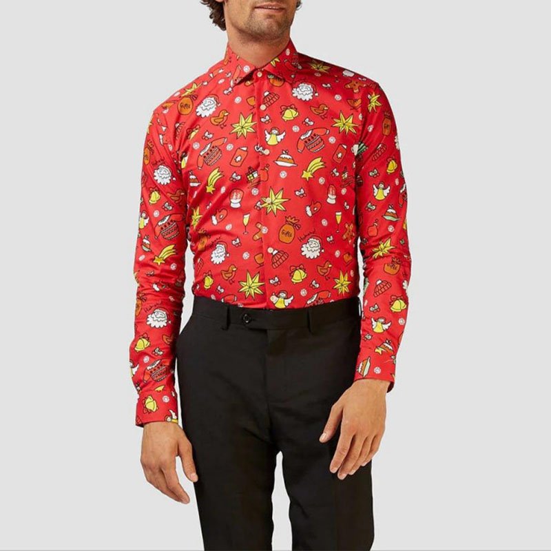 Christmas Printed Men's Shirt