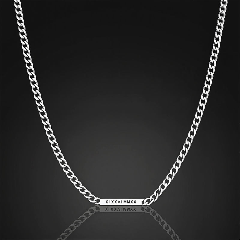 5mm Personalized Engraved Cuban ID Necklace