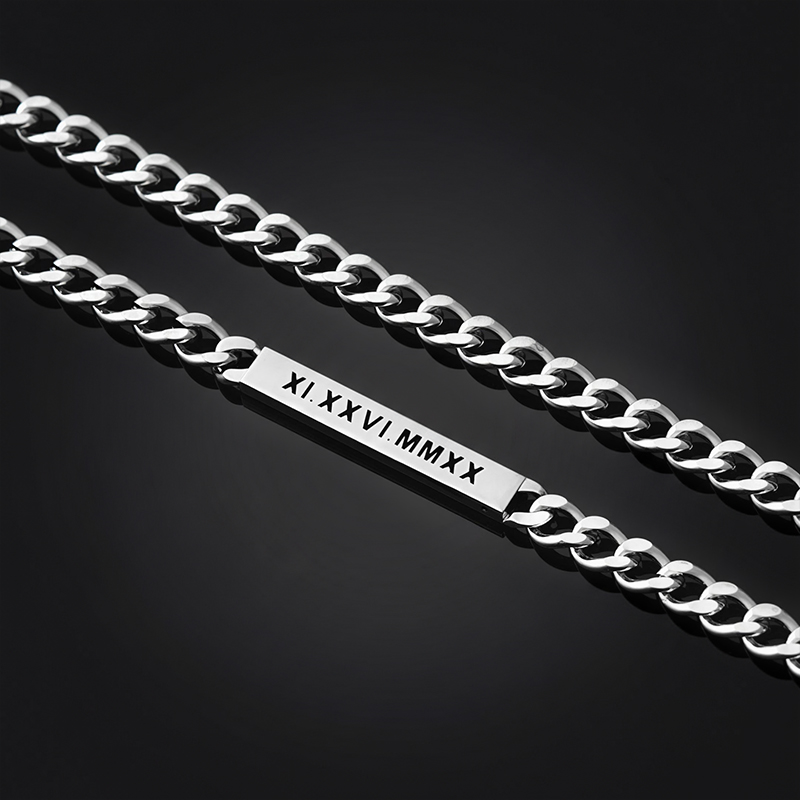 5mm Personalized Engraved Cuban ID Necklace