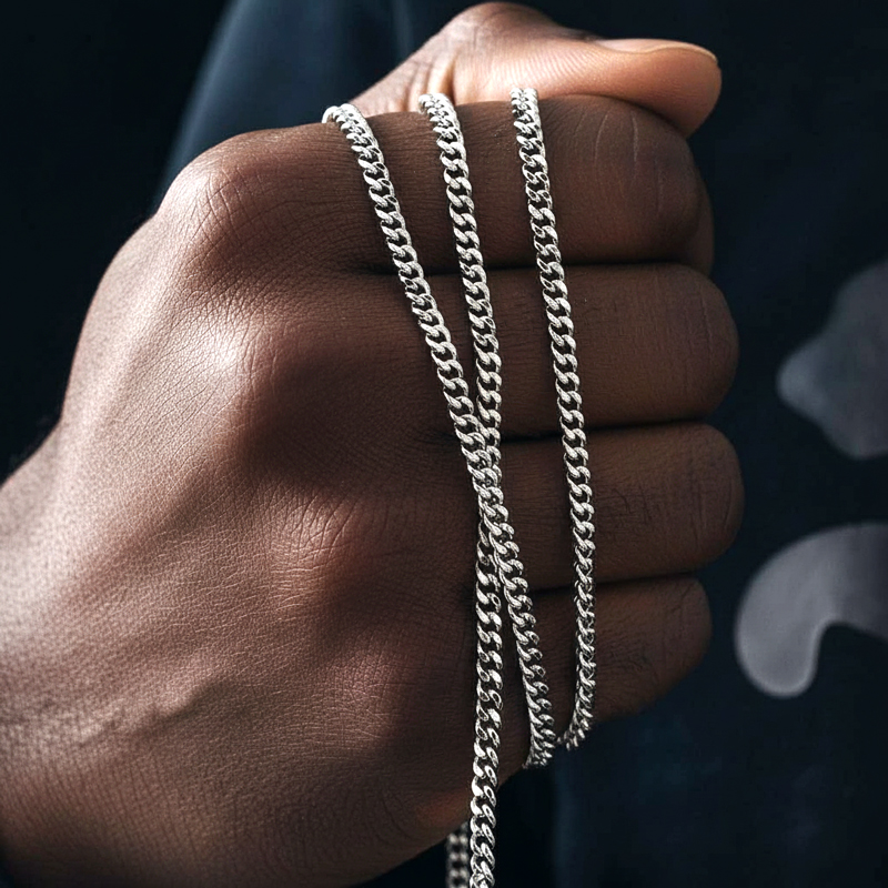 3mm Stainless Steel Cuban Chain