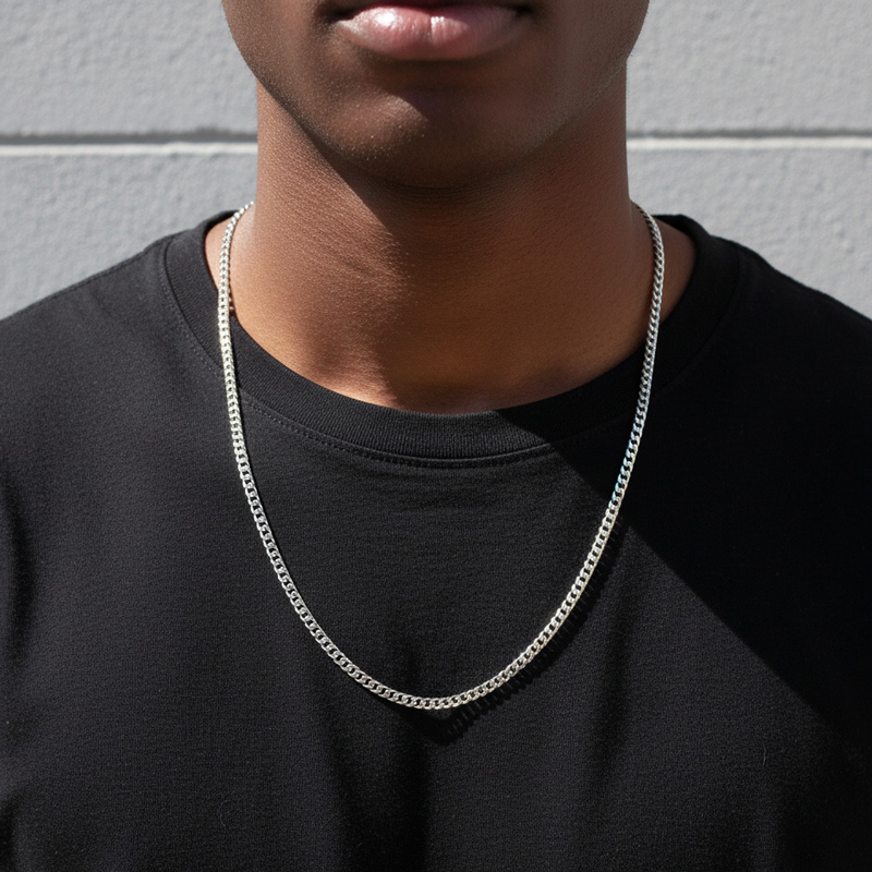 3mm Stainless Steel Cuban Chain