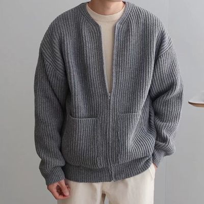 Chunky Wool Loose-Knit Cardigan