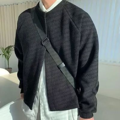 Crew Neck Loose Knitted Cardigan
