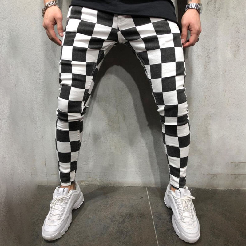 Chessboard Casual Pants