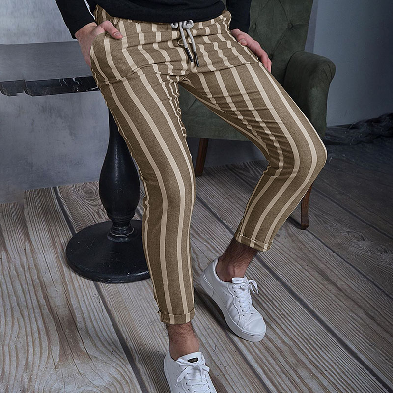 Stripe Casual Pants