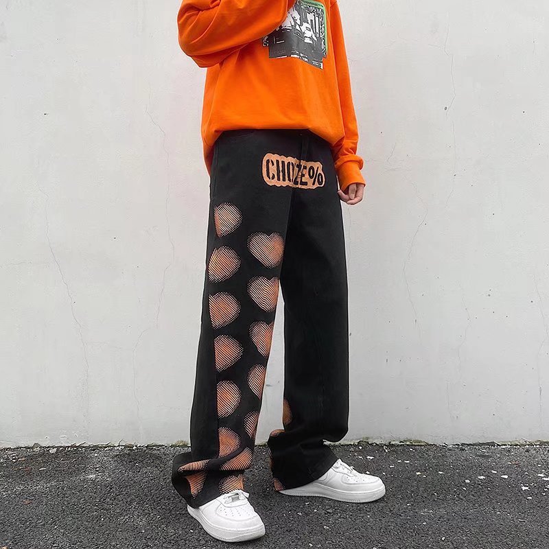 Heart Graffiti Casual Pants