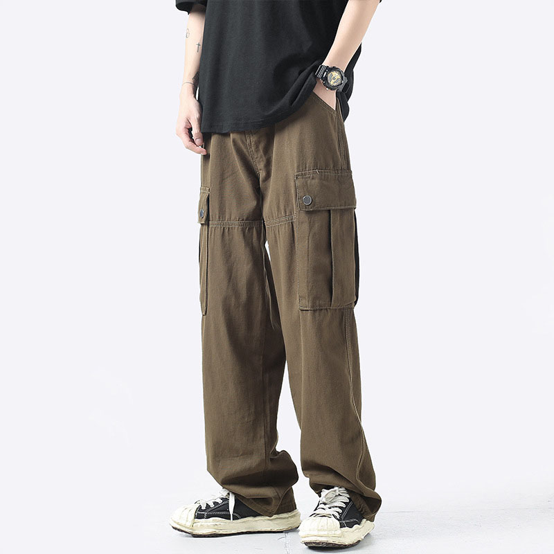 Big Pocket Straight Casual Pants