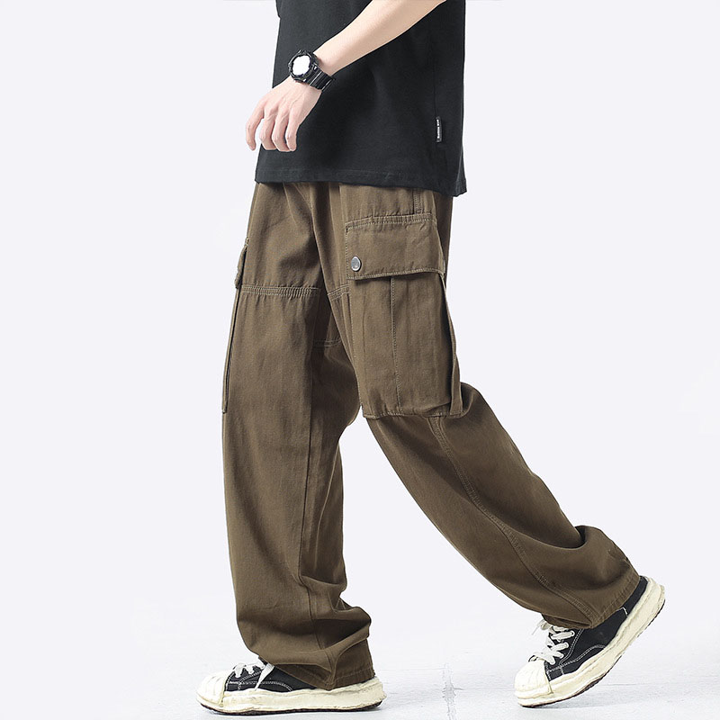 Big Pocket Straight Casual Pants