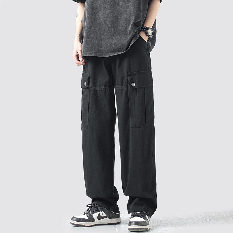 Big Pocket Straight Casual Pants