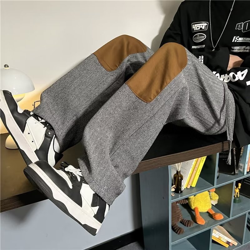 Loose Straight Leg Japanese Retro Simple Casual Pants