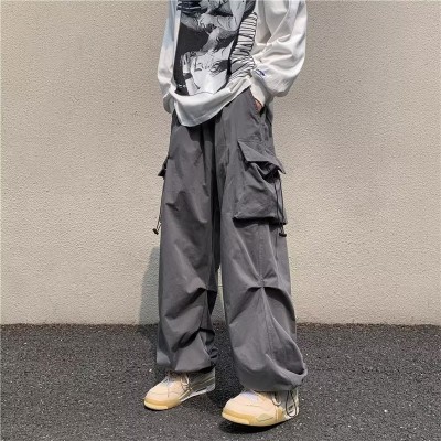 High Street Drawstring Hip Hop Trendy Casual Pants