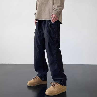 High Street Functional Couple Drawstring Casual Pants