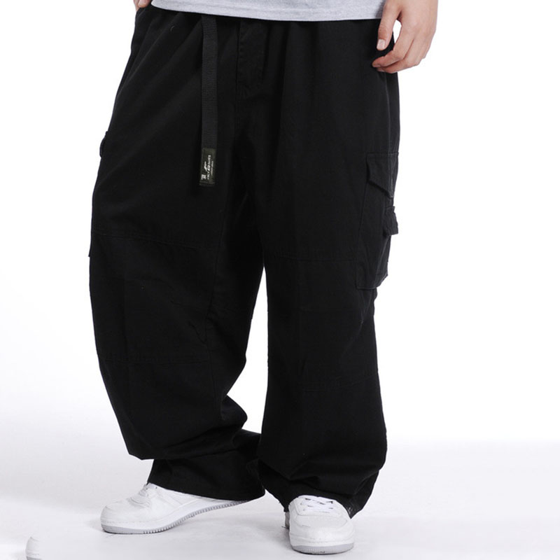 Hip Hop Loose Multi-Pocket Cargo Baggy Pants - Helloice Apparel