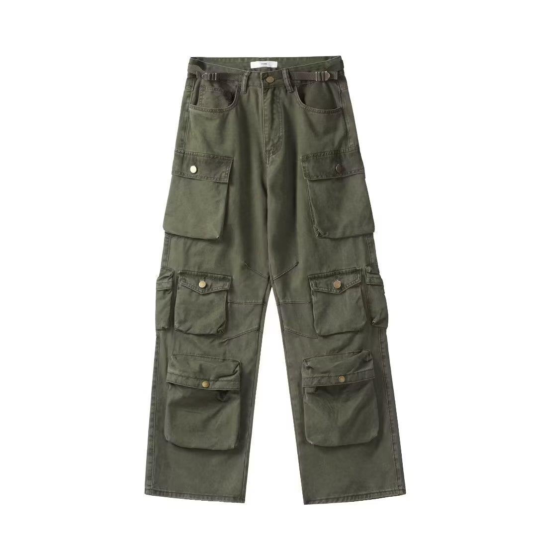 Vintage Multi-Pocket Technical Cargo Pants
