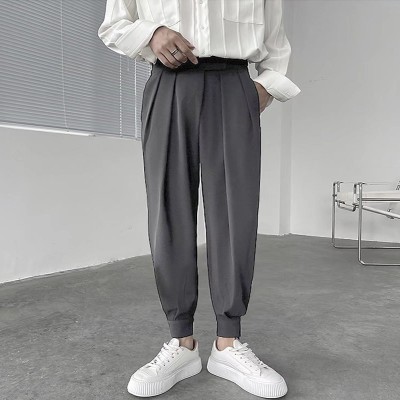 Casual Pencil Design Suit Pants