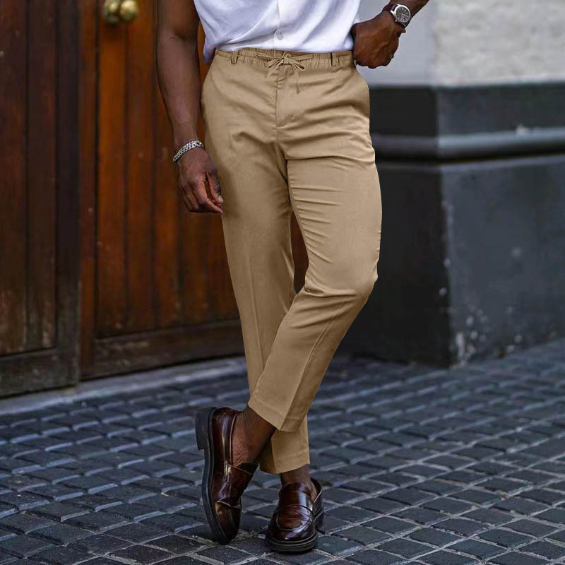 Business Solid Color Casual Pants