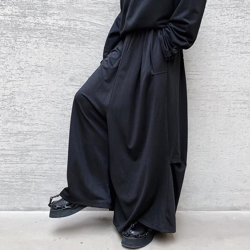 Yamamoto Style Dark Cut Wide Leg Pants