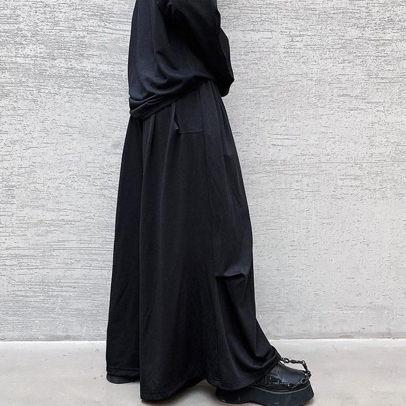 Yamamoto Style Dark Cut Wide Leg Pants