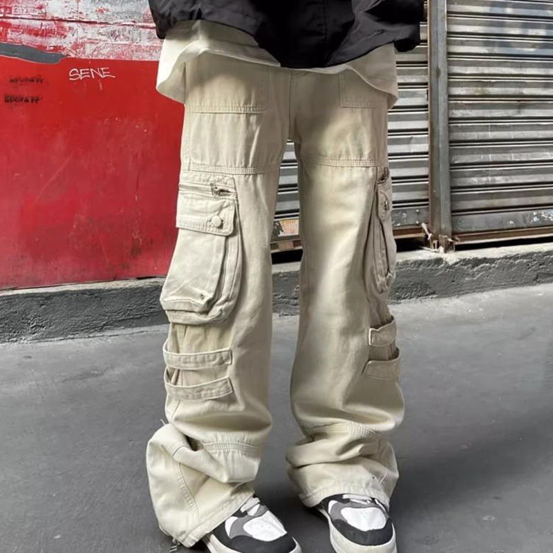 Straight Functional Casual Pants