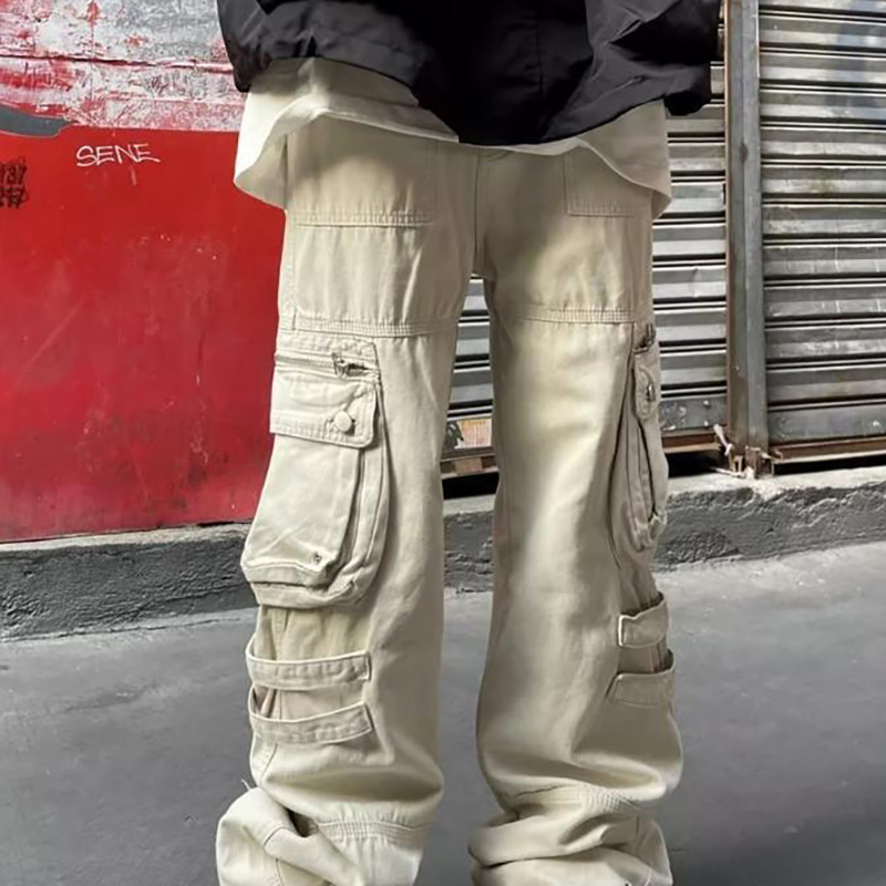 Straight Functional Casual Pants