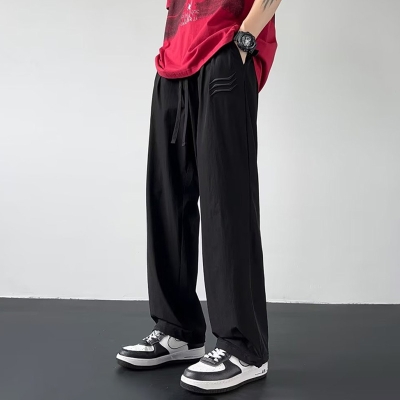 Trendy Retro Khaki Casual Pants