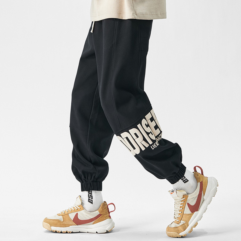 Street Letter Print Sports Sweatpants