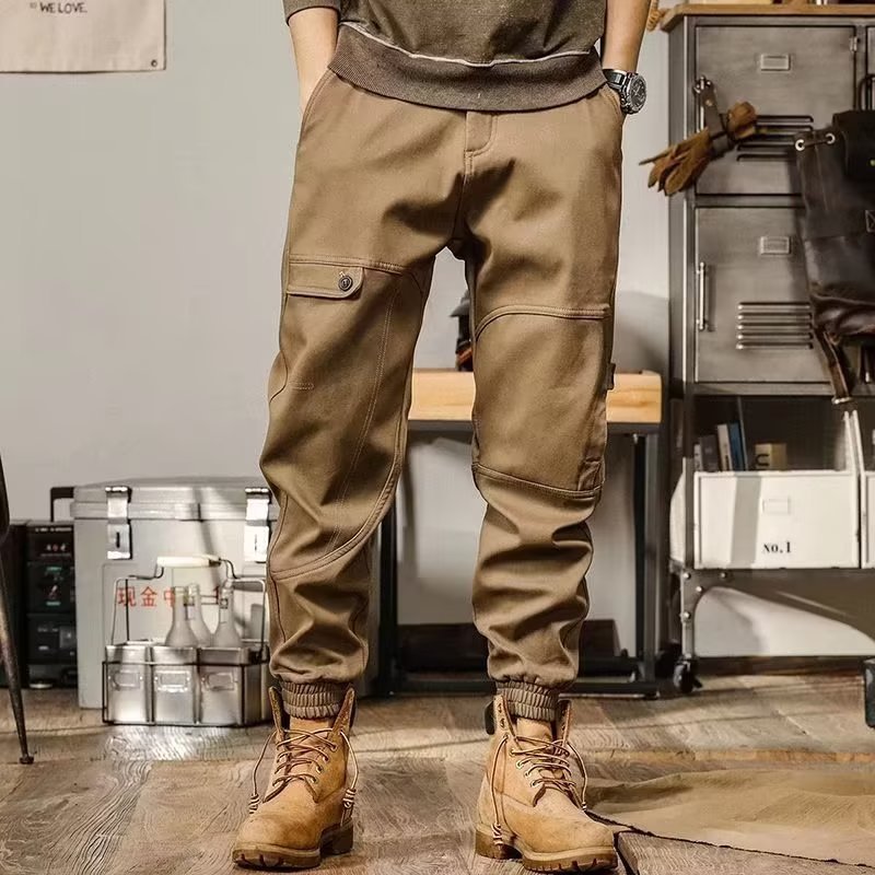 Retro Loose Straight Cargo Pants