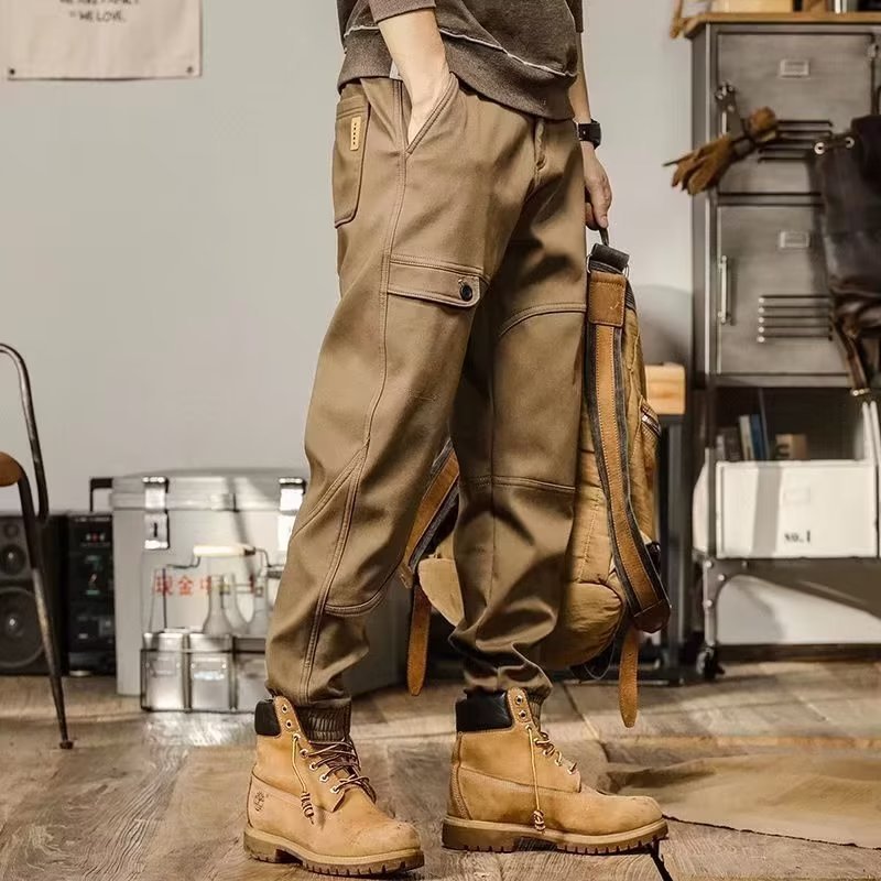 Retro Loose Straight Cargo Pants