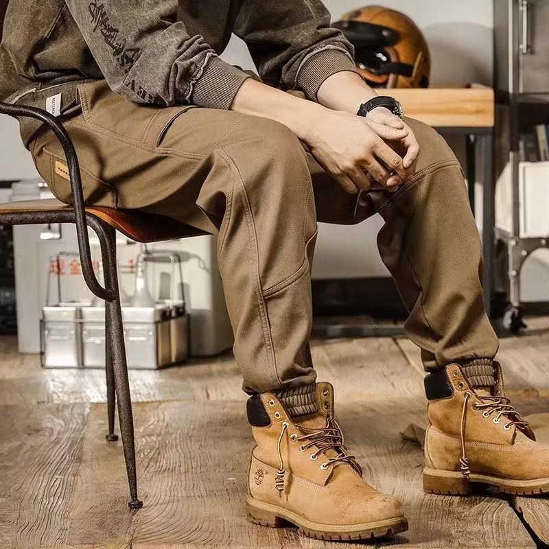 Retro Loose Straight Cargo Pants