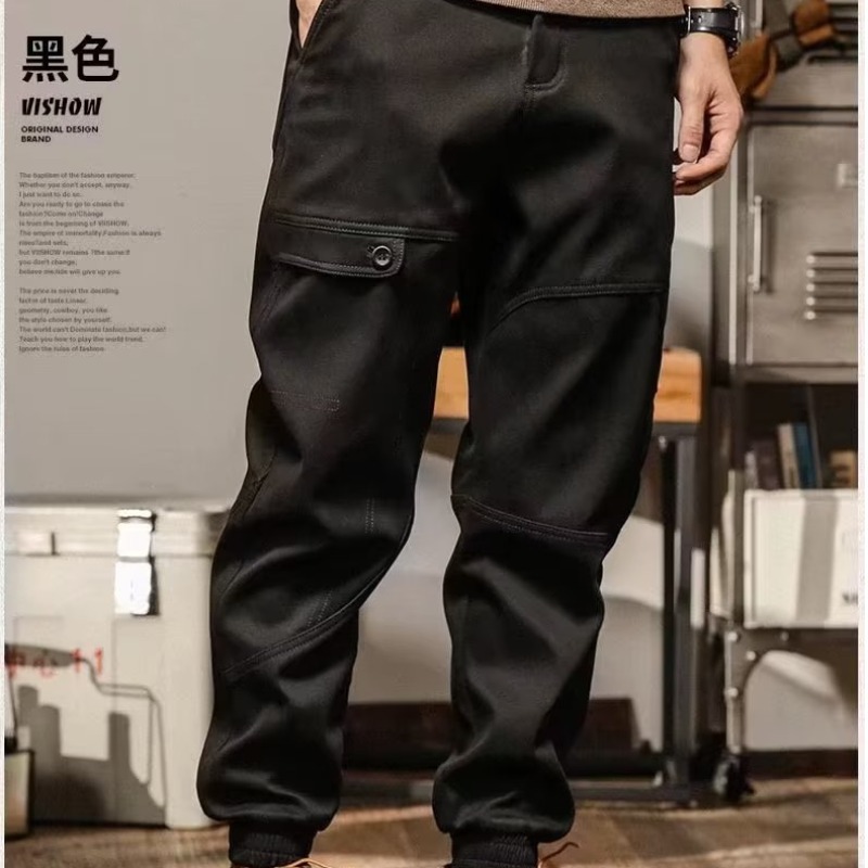 Retro Loose Straight Cargo Pants