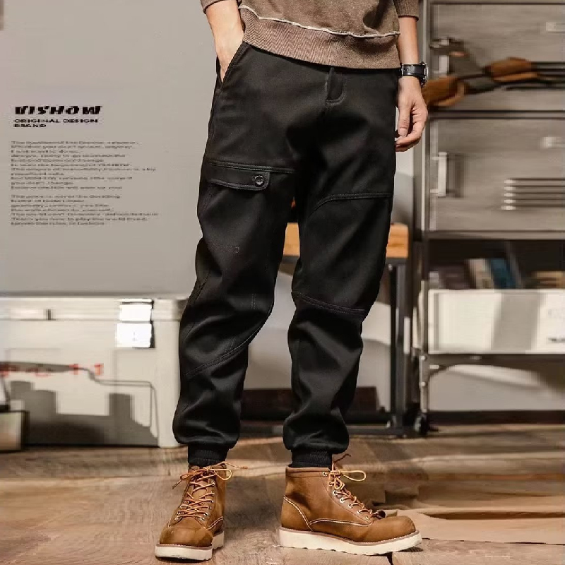 Retro Loose Straight Cargo Pants