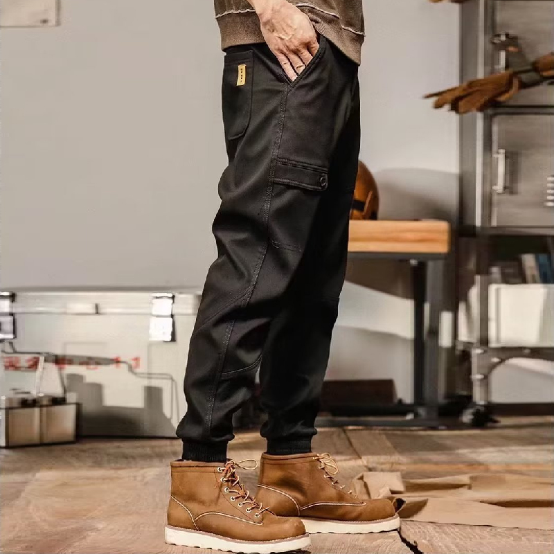 Retro Loose Straight Cargo Pants