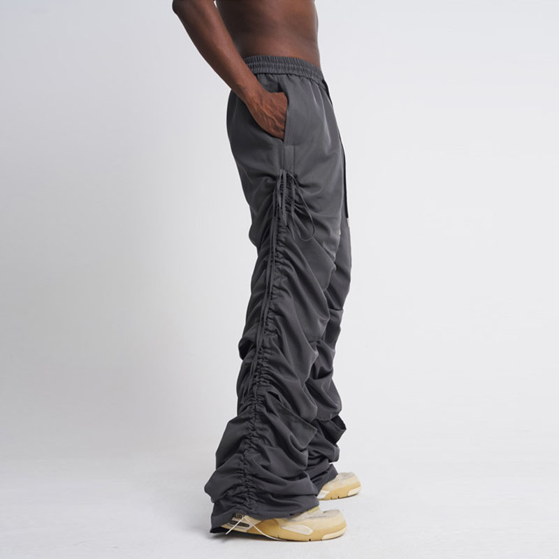 Loose Drawstring Draped Cargo Pants