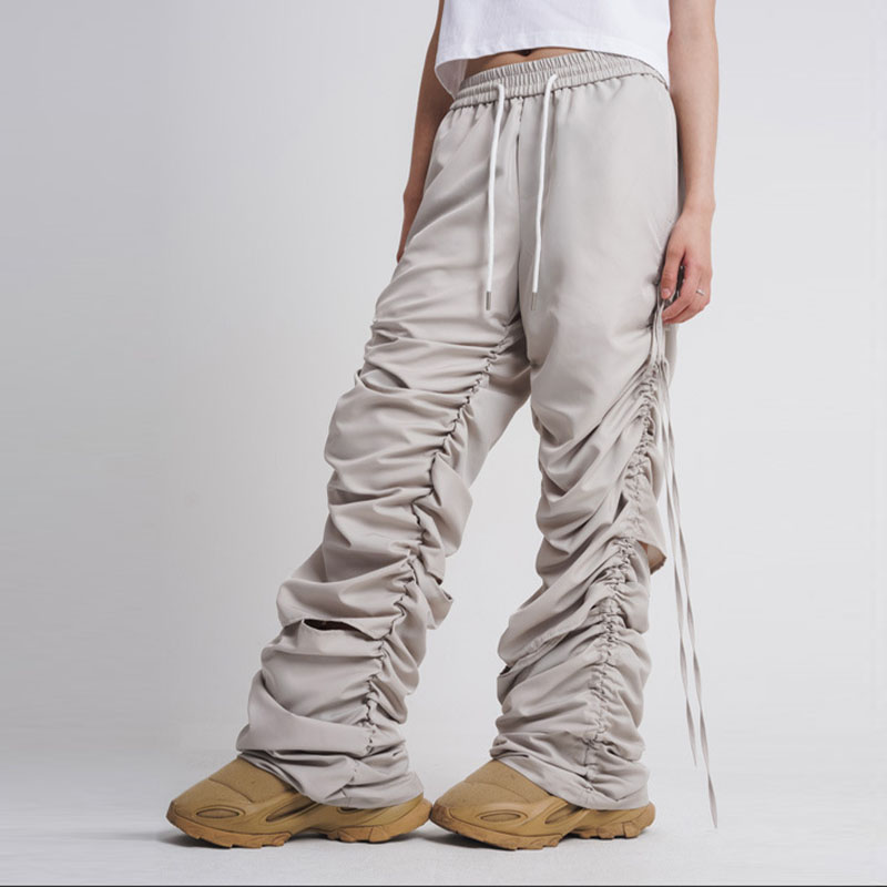 Loose Drawstring Draped Cargo Pants