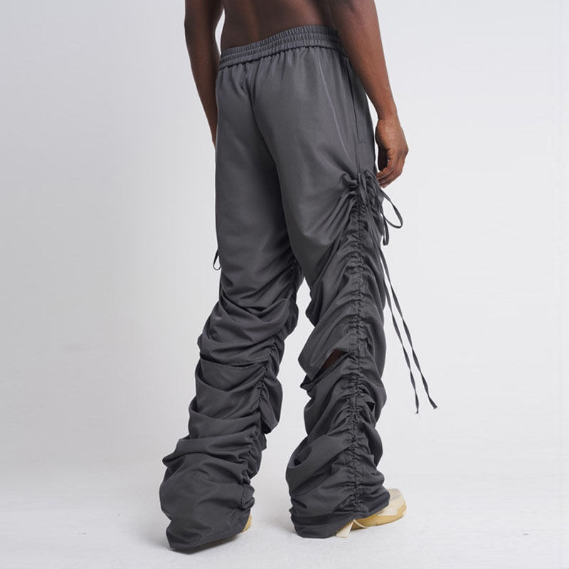 Loose Drawstring Draped Cargo Pants