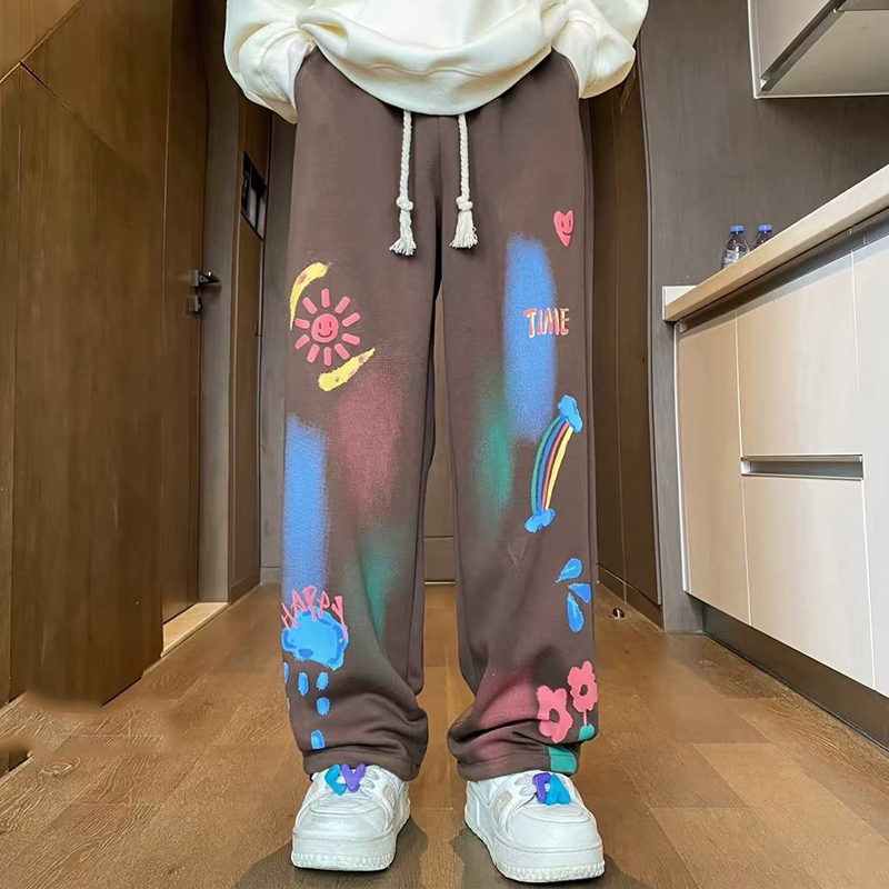 Graffiti Print Hip Hop Casual Pants