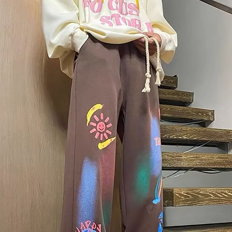 Graffiti Print Hip Hop Casual Pants