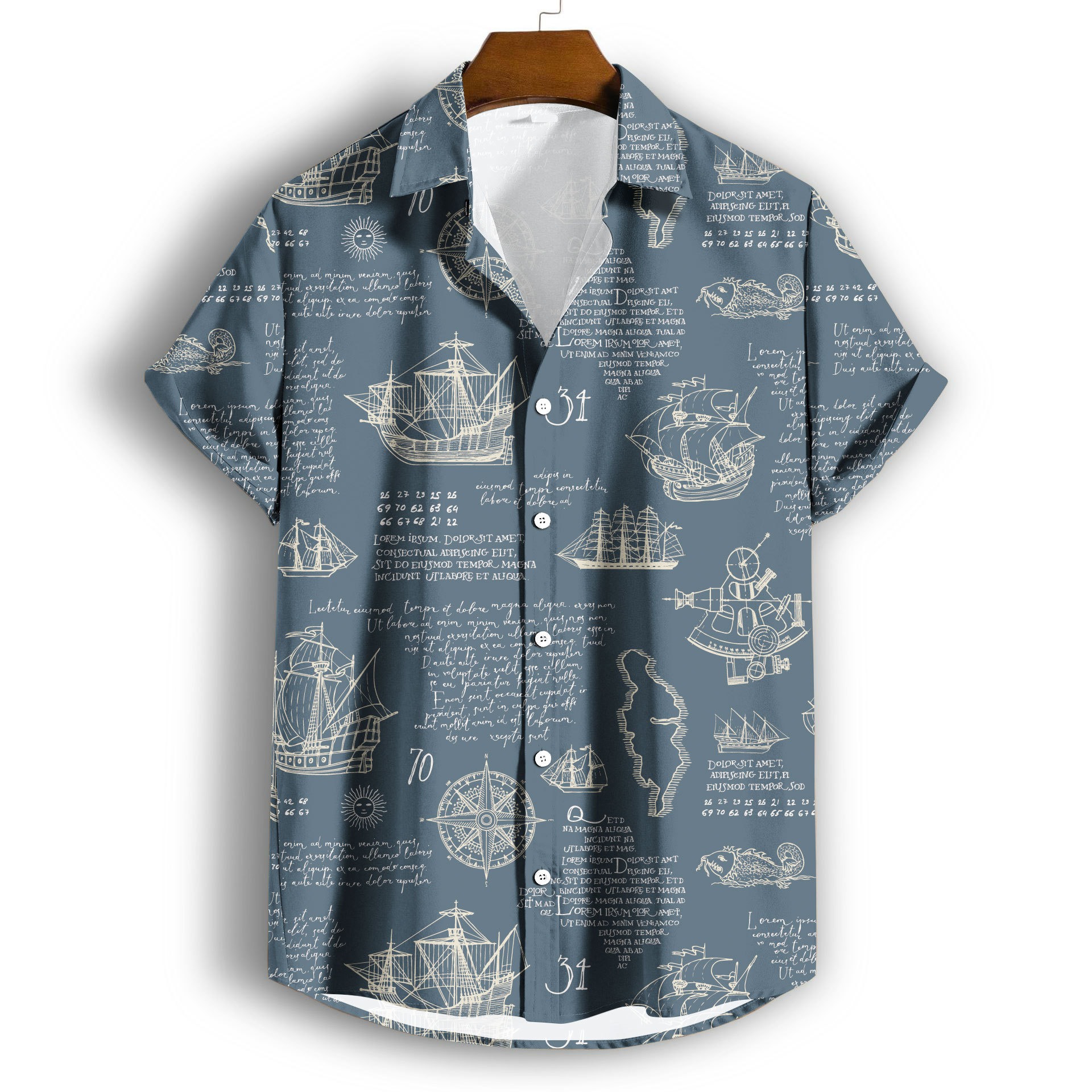 Nautical-Print Shirt