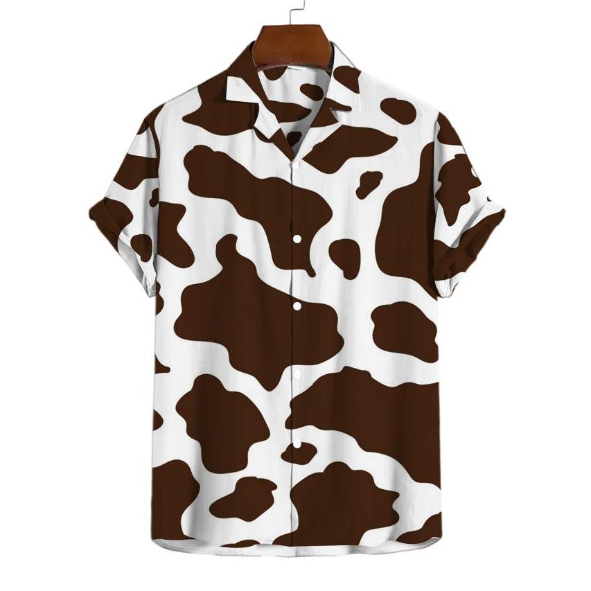 Cow and Leopard Print Hawaiian Shirt