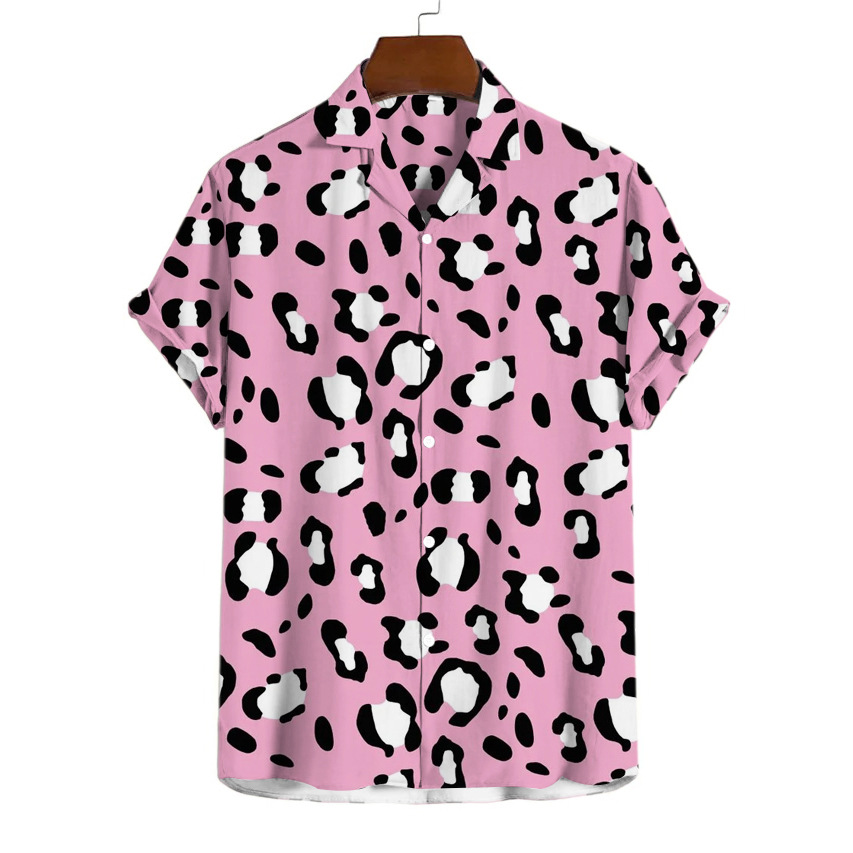 Cow and Leopard Print Hawaiian Shirt